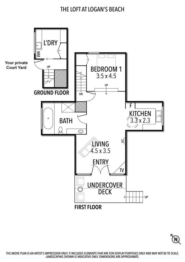 Logans Beach Apartments - The Loft Warrnambool Exteriör bild